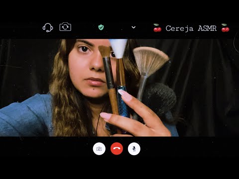 ASMR Fazendo sua MAKE por vídeo Chamada