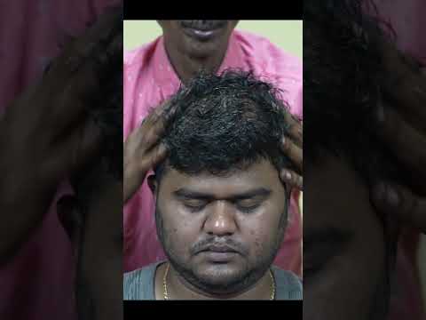 Uncle Barber Head Massage | Head Scratching With Comb | ASMR Dandruff Scratching #shorts