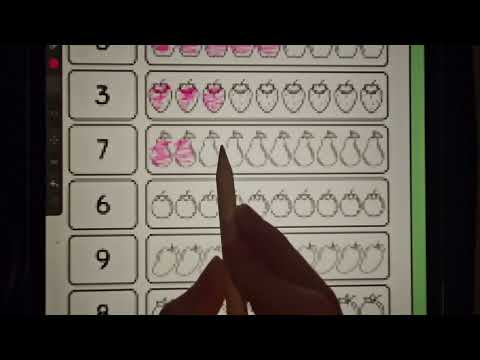 IPAD ASMR ✨️ | Let's Make Some Super Hard Worksheets Together! Counting, Writing noises.