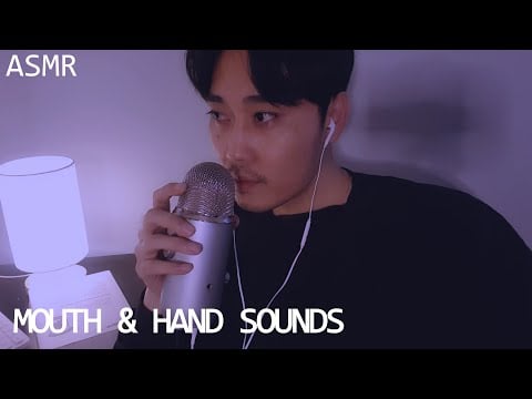 ASMR ☆ Mouth sounds & hand sounds & whisper ☆