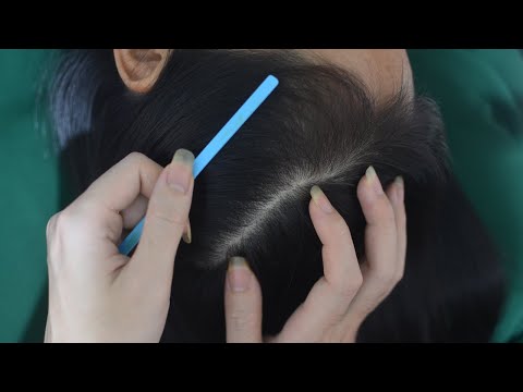 ASMR Hair Play, Hair Parting With Snoring, Breathing Sounds, Tingles For Relieve Stress, Unwind