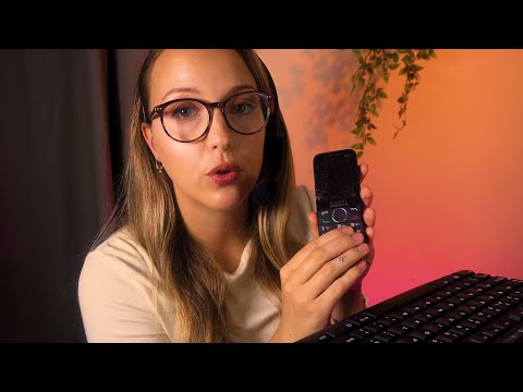 ASMR Customer Service Roleplay | Mobile Sales | Finance Application, Typing, Soft Spoken