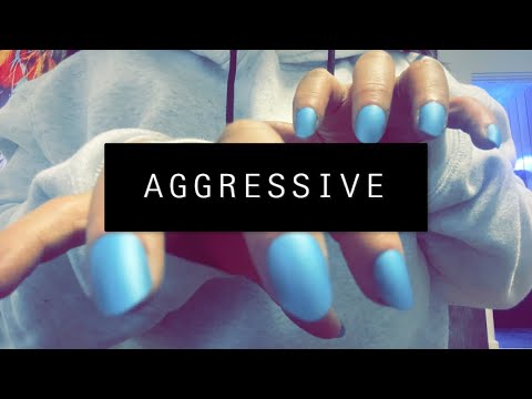 Lo-fi Fast and AGGRESSIVE!!!! ASMR / Tapping & Scratching ⚠️💥