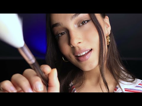 ASMR Covering Your Eyes & Brushing Face ♡
