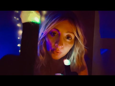 ASMR Light Triggers, Face Brushing,  & Water Sounds,  Focus & Follow My Instructions For Sleep