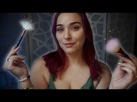 ASMR Face Brushing To Make You Sleepy 😴 Whispered Affirmations and Personal Attention