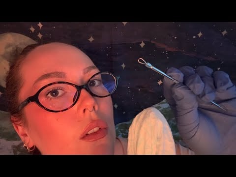 ASMR | First Person POV Blackhead & Pimple Extraction On & In Your Ears - Gloves, Soft Spoken