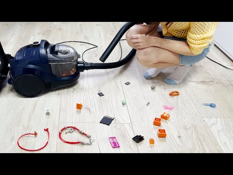We remove small objects with a Bosch vacuum cleaner