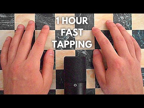 ASMR 1 Hour of Deep/Bassy Fast Tapping [no talking]