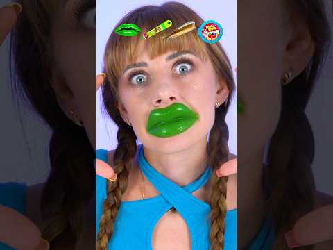 ASMR Emoji Hubba Bubba, Gummy Lips Mukbang #shorts