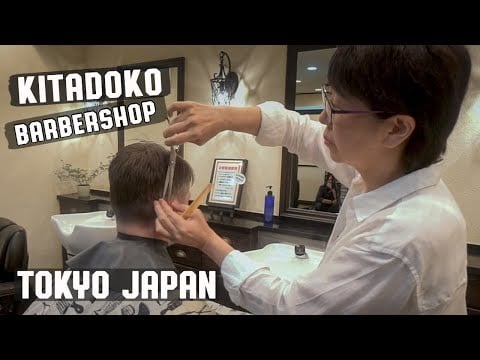 💈5th Generation Traditional Japanese Barber in Tokyo | Relaxing Hair Wash, Head Massage & Wet Shave