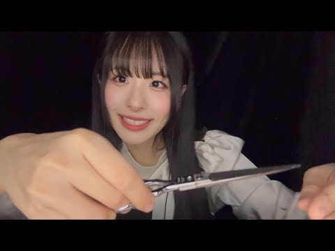 美容室ロールプレイ【ASMR】シャンプー&カット　　　　　Hair salon role play ✂️