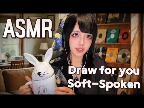 ASMR Cozy Afternoon🎨: Sketching Your Avatar While We Chat&Warm scone