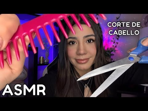 ASMR ESPAÑOL / CORTE DE CABELLO INTENSO Y REALISTA / roleplay peluquería (SPA)