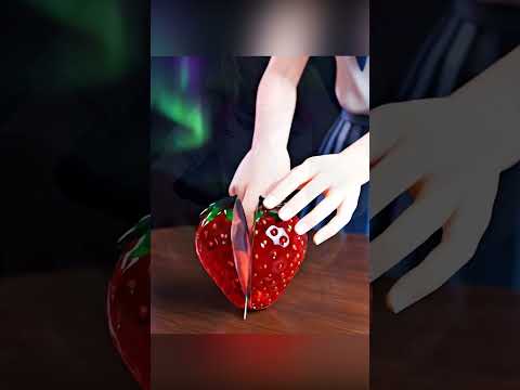 SATISFYING STRAWBERRY CUTTING 🍓 ASMR