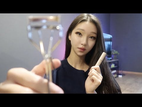 ASMR Doing Your Makeup Fast (No Talking, Roleplay) 🌺