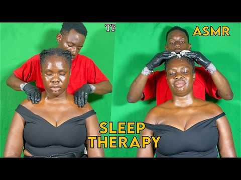 Asmr full Head Scalp Scratch Massage, Neck & Shoulder Massage for Sleep & Relaxation