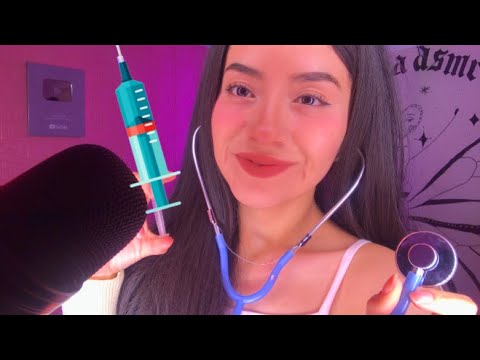 ROLEPLAY | DOCTORA TE CURA 💗👩🏻‍⚕️ + Sonidos relajantes | Andrea ASMR 🦋