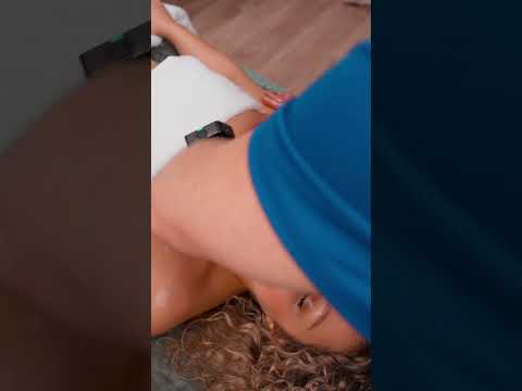 Deep yet gentle oil massage of the abdomen and neck line ASMR #asmrmassage