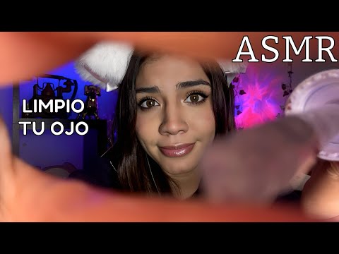 ASMR ESPAÑOL / TE LIMPIO EL OJO (REALISTA) + TE SACO algo del OJO