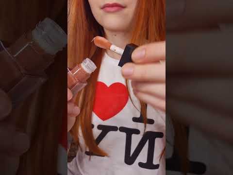 elf lip oil application 👄  #asmrvideo #sensory #asmr #relax  #unboxing  #lipoil  #tingles #elf