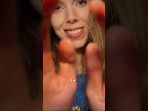 ASMR Massaging each part of your face as you fall asleep 😴 #stressrelaxation #asmr #facemassage