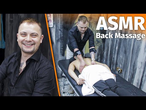 ASMR Back Massage In Mens Barber Shop (turkish barber sleep therapy)