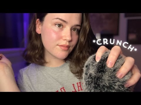 ASMR Fluffy Mic Scratching with a CRUNCHY Twist