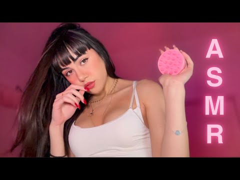 ASMR 🌹 TU NOVIA te PEINA y MASAJEA tu CABELLO 🎀 Atención personal! POV