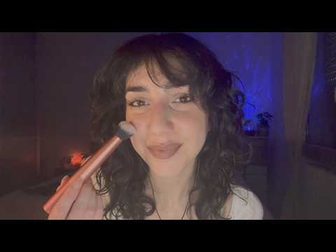 ASMR MI TRUCCO PER FARTI RILASSARE (whispering, rain sounds)
