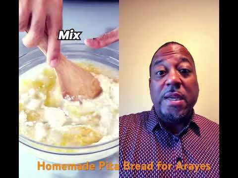 Homemade pita bread for Arayes |  Peppered ASMR
