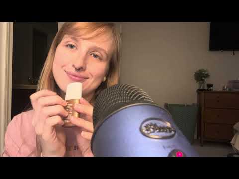 asmr one handed plastic tapping 🧴 deodorant, lotion, sunscreen, bronzer, screen protector box