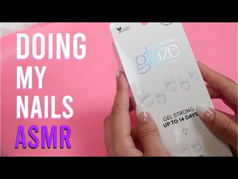 ASMR How I Do My Nails💅 *Whispered*