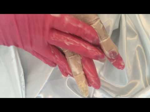 LATEX GLOVES💗  Robotic hand 🙌 Gloves layering with massage🎧 [[ASMR]]
