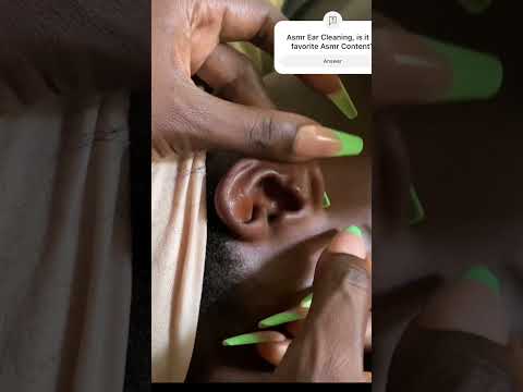Asmr deep ear cleaning with nails #earcleaning #nitspicking #asmrearcleaning