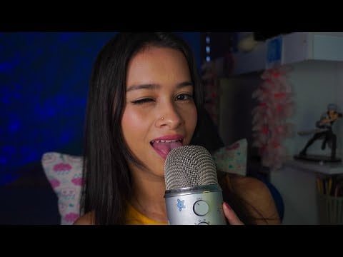 SONS BOCA BEM MOLHADINHOS PRA TE RELAXAR ATÉ PEGAR NO SONO | ASMR 