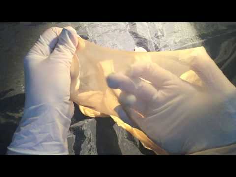 Latex Gloves🌟  Hands in gloves tearing up Panty Stocking  [[ASMR]]