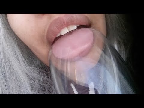 💋👅YOU'RE MY LAST DROP OF EGGNOG! Glass Licking ASMR 💋👅