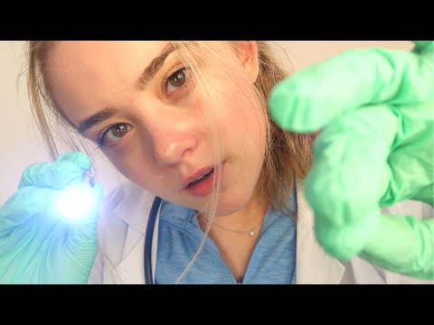 ASMR DOCTOR Hospital Examination! Bandaging, Light, Gloves, Soft Spoken