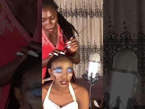 ASMR HALLOWEEN MAKEUP, SCALP SCRATCHING, BACK SCRATCHING, MASSAGE, GUM CHEWING