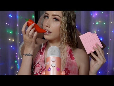ASMR | Relaxing Mouth Noises, Fake Food, and Face Eating ♡