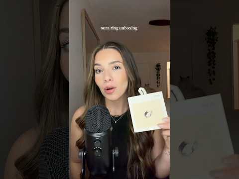 ASMR OURA RING UNBOXING #asmr #unboxing #whispering #ouraring