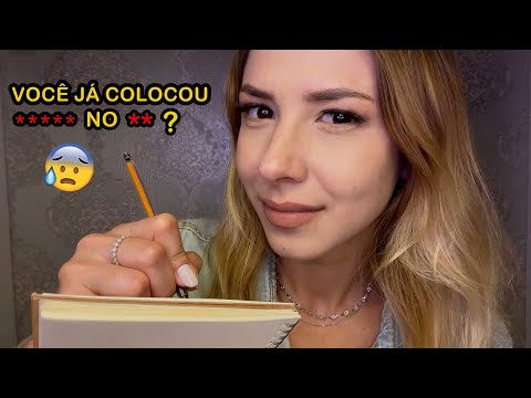 ASMR fazendo perguntas constrangedoras e íntimas (será que você aguenta até o final?)