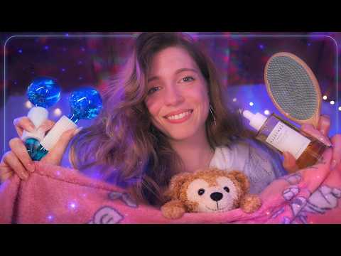 ASMR en TU CAMITA 💙 Amiga te Cuida y Ayuda a Dormir🌙【Atención Personal RP】