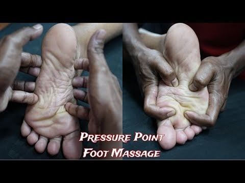 ASMR Pressure Point Foot Massage For Better Sleep | Foot Massage With Oil | ASMR Foot Tapping