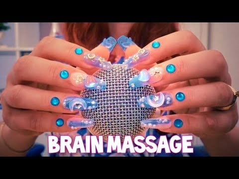 ASMR BRAIN Massage 🌟 Mic Scratching, Sponges Triggers, Crunchy Sounds, Tapping, Popping Candy Sounds