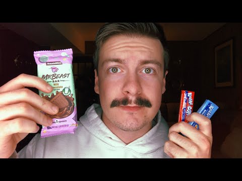 [ASMR] Trying The Snacks I Got From My Advent Calendar 2 | Eating Sounds & Gum Chewing