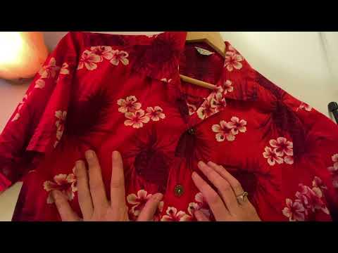 ASMR Hawaiian Shirt Discussion  - Soft Spoken, Page Turning