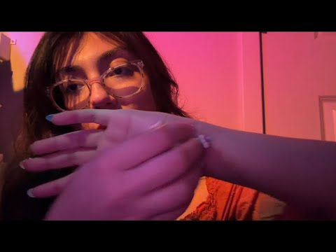 ASMR skin sounds & anatomy trigger words - acupuncture doll, tapping, hand movements + (Ft. Dossier)