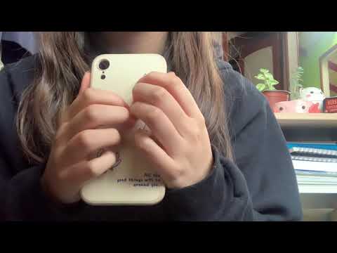 *ASMR* phone case tapping -- lofi asmr (-ω- )